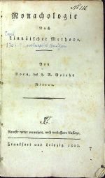 Monachologie Nach Linnäischer Methode.  - Born, Ignaz