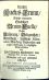 Uralter Kuckus-Brunn/ Anjetzo erneuerte Gradlitzer Brunn-Quelle/ dessen Ursprung/ Belegenheit/ Althertum/ heylsame Mineralien/ Würckung/ Nutzbarkeit/ und rechter Gebrauch in möglichster Kürtze beschrieben. - Kirchmeyer von Reichwitz, Carl Valentin