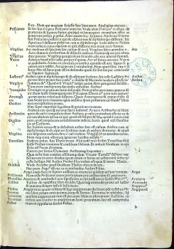 Vocabularius. Add: Johannes Sulpitius Verulanus: De quantitate.