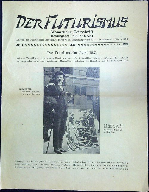 Der Futurismus. Monatliche Zeitschrift. Čísla 1,2-3,7-8