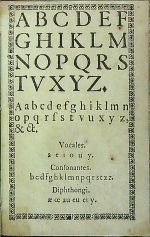ABCDEFGHIKLMNOPQRSTVXYZ. Vocales. aeiouy. Consonantes. bcdfghklmnpqrstxz. Diphthongi ae oe au eu ei y. - 