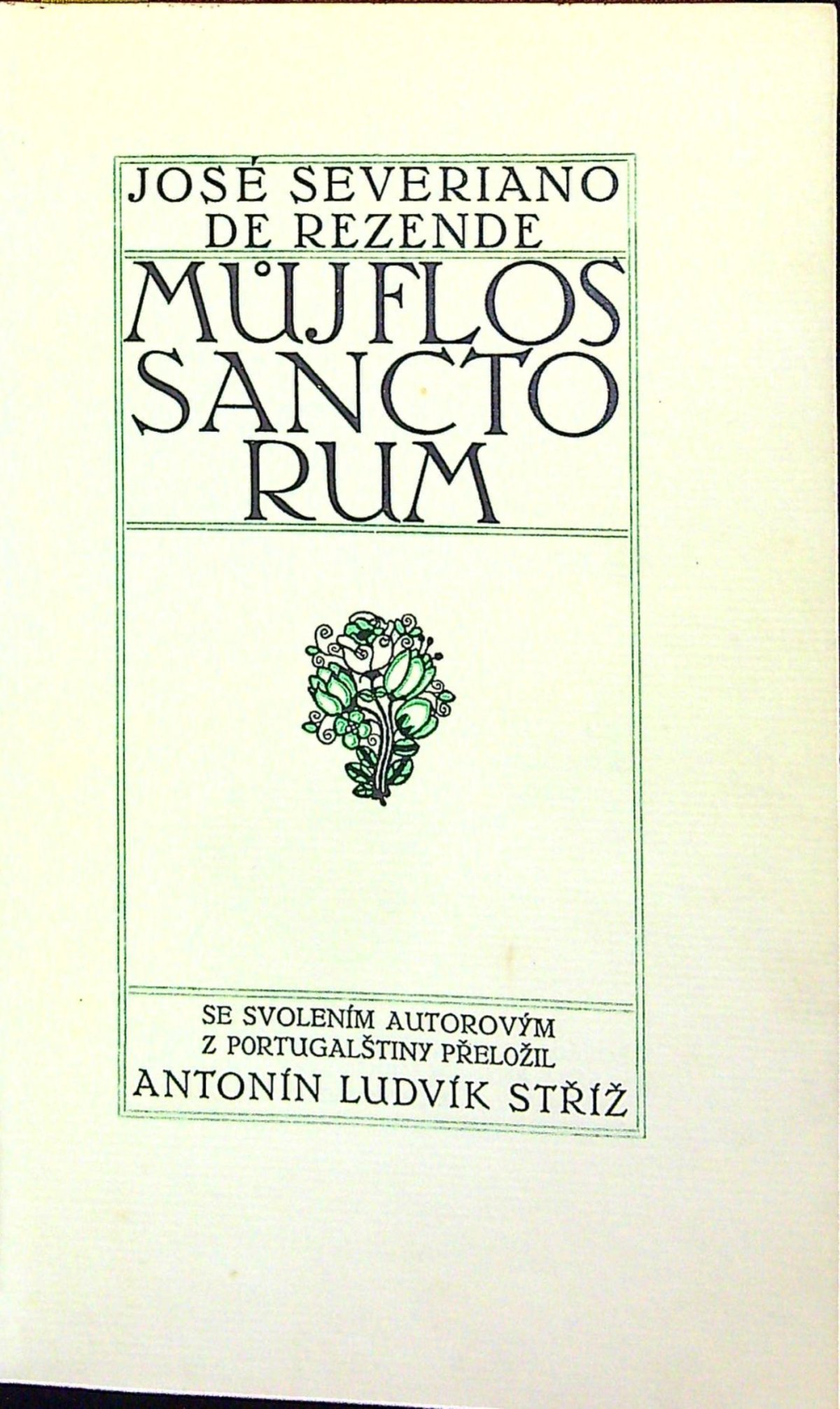 Můj Flos Sanctorum.