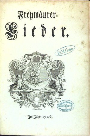 Freymäurer=Lieder.